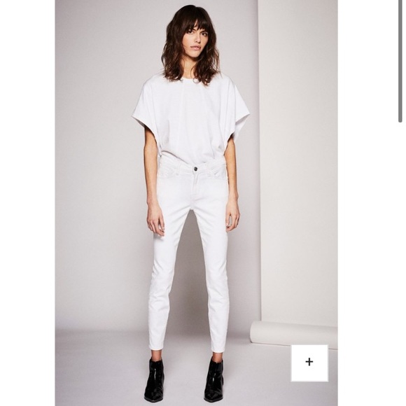 Current/Elliott The Stiletto Style Jeans Clean White - Picture 1 of 11